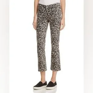 PAIGE Jeans Paige Colette Highrise Leopard Kick Flare Jeans
